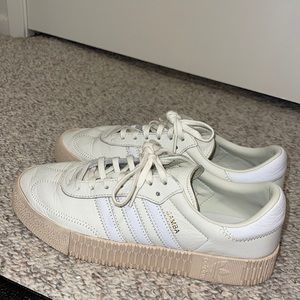 Adidas Samba white sneakers. Size 10